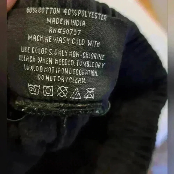 True Religion Y2K Black Warm Comfy Drawstring Sweatpants w/ Logo Size Medium - Picture 5 of 5